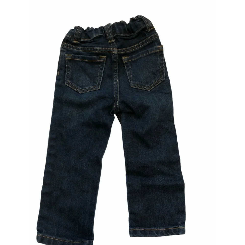 The Childrens Place Skinny Jeans Girls 18-24M‎ Dark Wash Stretch Denim Casual